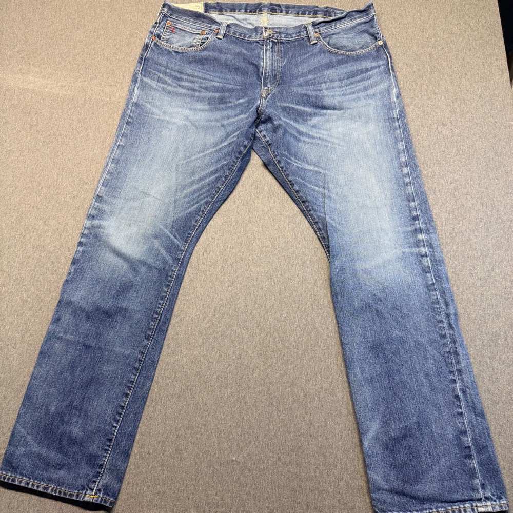 Polo Ralph Lauren Authentic Dungarees Mens 38x32 Blue Straight Leg Jeans RN41381